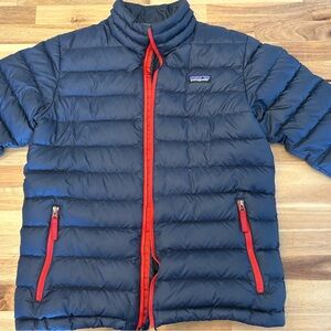 Patagonia Youth Navy Blue Puffer Jacket